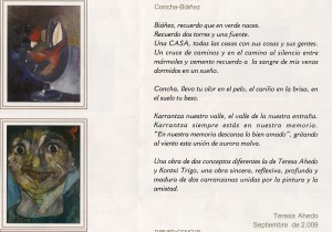 Biañez, poema de Teresa Ahedo