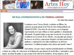 Julia Saez-Angulo habla sobre el mural expresionista